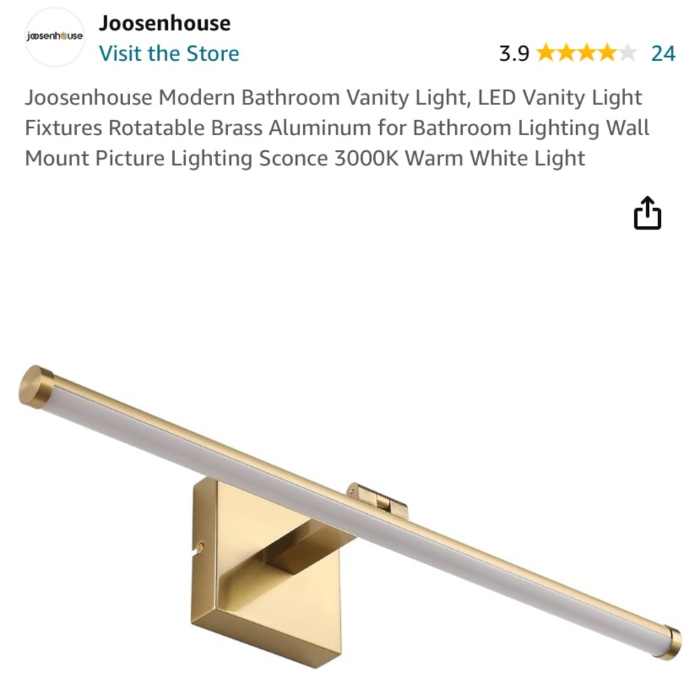 - Vanity or picture light